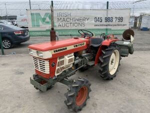 UNRESERVED Yanmar YM1700 Compact Diesel Tractor c/w Yanmar RS1300 Rotovator