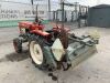 UNRESERVED Yanmar YM1700 Compact Diesel Tractor c/w Yanmar RS1300 Rotovator - 6