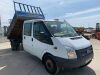 UNRESERVED 2012 Ford Transit 350L L3 2.2TD 125PS T5 M6 RWD Twin Wheel Crew Cab 3 Way 3.5T Tipper - 7