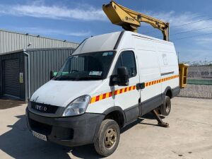 UNRESERVED 2010 Iveco 50C15 Twin Wheel Cherry Picker Van