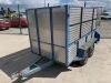 UNRESERVED 8' x 4'3" Double Axle High Sided Trailer