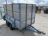 UNRESERVED 8' x 4'3" Double Axle High Sided Trailer - 7