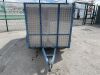 UNRESERVED 8' x 4'3" Double Axle High Sided Trailer - 8