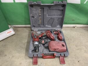 UNRESERVED Einhall 18V Cordless Drill c/w 2 x Batteries & Charger