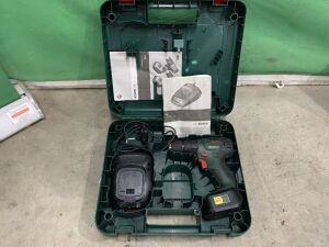 UNRESERVED Bosch Cordless Drill c/w Batteries & Charger