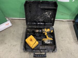 UNRESERVED Dewalt Cordless Drill c/w Battery & Charger