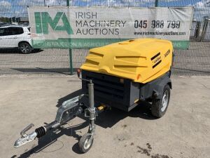 UNRESERVED 2016 Atlas Copco XAS47 Fast Tow Diesel 2 Tool Air Compressor