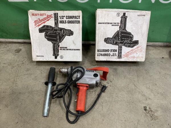 3x Milwaukee 1/2" Compact Hole Shooters