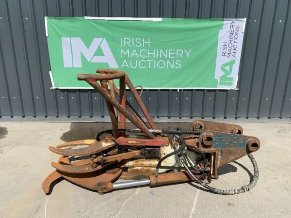 UNRESERVED 2001 Hans Habbig HS750 Hydraulic Tree Shears To Suit Excavator