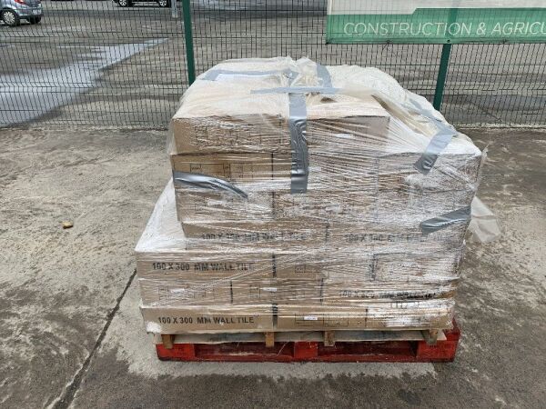 UNRESERVED 1 x Pallet Of Metro White Gloss Tiles - 100mm x 300mm