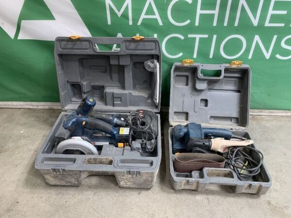 UNRESERVED Ryobi 14.4v Combi Set & Belt Sander