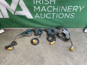 UNRESERVED Selection of Makita Tools to Include: 2x SDS Drills, Orbital Sander & 7 1/4" Skill Saw