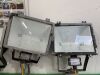 UNRESERVED 4 x Halogen 110v Work Lights With Tripods - 4