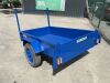 Blue Single Axle Car Trailer - 4