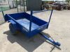 Blue Single Axle Car Trailer - 7