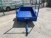 Blue Single Axle Car Trailer - 8