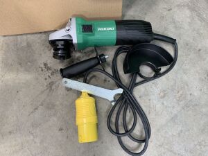 UNRESERVED NEW/UNUSED Hikoki 4.5" 110v Angle Grinder