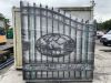 UNRESERVED/UNUSED 14FT Bi Parting Wrough Iron Gates