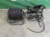 UNRESERVED Black Hydraulic Hose On Reel