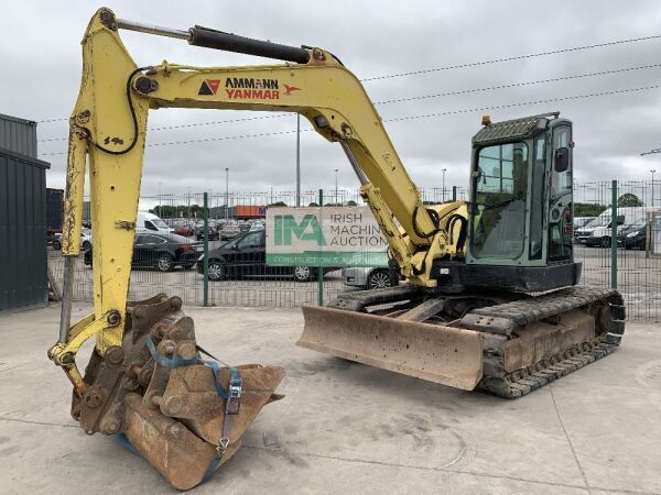 UNRESERVED 2007 Yanmar SV100 10T Zero Tail Excavator