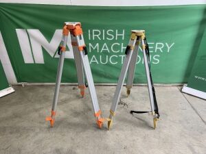 UNRESERVED 2 x Laser Level Tripod Stands