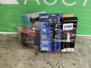 UNRESERVED Misc Lot To Include: Air Comp, Riviter, Pump, Light & More