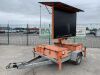 Unilock Single Axle Fast Tow VMS Board - 2