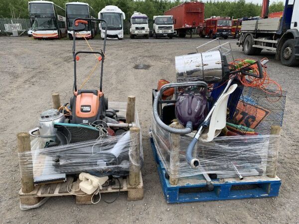 2 x Pallets Of Misc Tools & Lawnmower