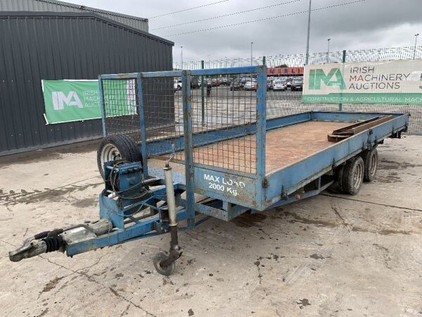 UNRESERVED Blue Twin Axle 19ft Dopside/Flatbed Trailer