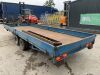 UNRESERVED Blue Twin Axle 19ft Dopside/Flatbed Trailer - 3