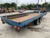 UNRESERVED Blue Twin Axle 19ft Dopside/Flatbed Trailer - 5