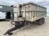 UNRESERVED Dooley Double Axle 16T Tractor Drawn Grain Trailer