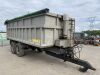 UNRESERVED Dooley Double Axle 16T Tractor Drawn Grain Trailer - 7