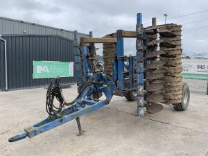 UNRESERVED 2003 Rabe Field Bird 4500K Hydraulic Folding 4M Disc Harrow Cultivator