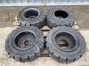 4 x Forklift Wheels & Rims