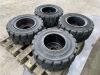 4 x Forklift Wheels & Rims - 4