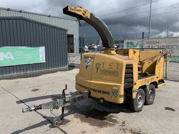 UNRESERVED Vermeer BC1000 XL Double Axle Fast Tow Diesel Wood Chipper