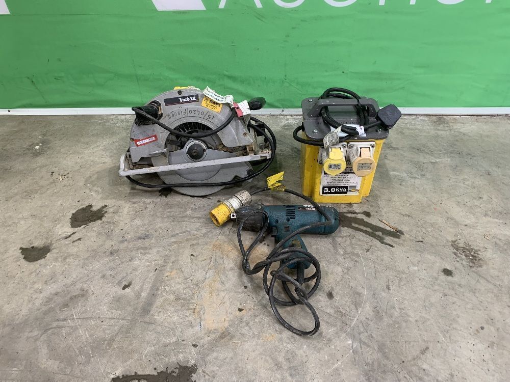 Lot to Include: Makita 5903R Circular 2014 Makita 6904VH Impact & 3KVA - Transformer | ONLINE TIMED AUCTION DAY TWO THREE - ENDS THURSDAY 9th & FRIDAY 10th
