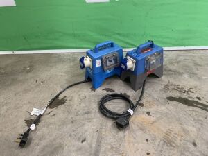 UNRESERVED 2x Blue Junction Boxes