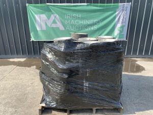 UNRESERVED Pallet Of Solid Tyres & Rims To Suit Skyjack Scissors Lifts