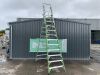 UNRESERVED Little Giant 4.4M 9 Rung Platform Ladder c/w Safety Cage - 3