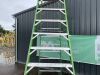 UNRESERVED Little Giant 4.4M 9 Rung Platform Ladder c/w Safety Cage - 5