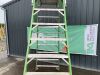 UNRESERVED Little Giant 3.8M 7 Rung Platform Ladder c/w Safety Cage - 5