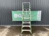 UNRESERVED Little Giant 2.6M 3 Rung Platform Ladder c/w Safety Cage - 2