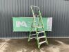 UNRESERVED Little Giant 2.6M 3 Rung Platform Ladder c/w Safety Cage - 3