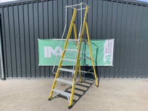 UNRESERVED Clow 1.68M 5 Rung Platform Ladder