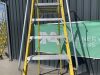 UNRESERVED Clow 1.96M 6 Rung Fibreglass Platfrom Ladder - 5