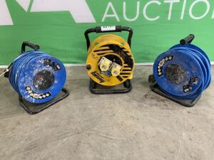 UNRESERVED 2 x 220v Extension Reels & 1 x 110v Extension Reel