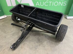 UNRESERVED Gardencare 175LB Tow Behind Seed Spreader For Quad