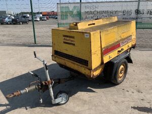 UNRESERVED 1994 Atlas Copco XAS65 Fast Tow Diesel Air Compressor